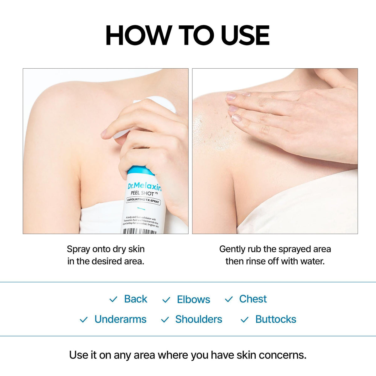 TX Peel Shot Face & Body Duo